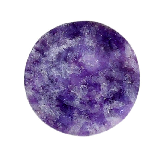 Lepidolite 26.5x26.5x5 mm Round Shape Polished Gemstone LS107-06160