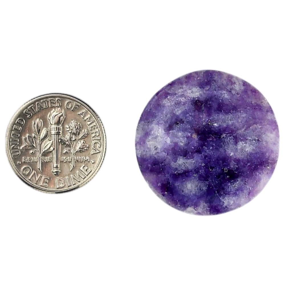 Lepidolite 25.8x25.8x5 mm Round Shape Polished Gemstone LS107-06162