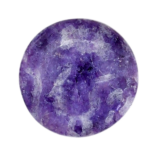 Lepidolite 25.8x25.8x6 mm Round Shape Polished Gemstone LS107-06163