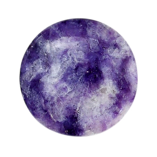 Lepidolite 25.5x25.5x5.5 mm Round Shape Polished Gemstone LS107-06164