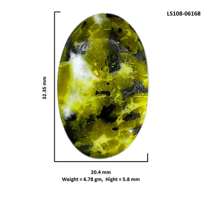 Lizardite 20.4x32.35x5.8 mm Oval Shape Polished Gemstone LS108-06168