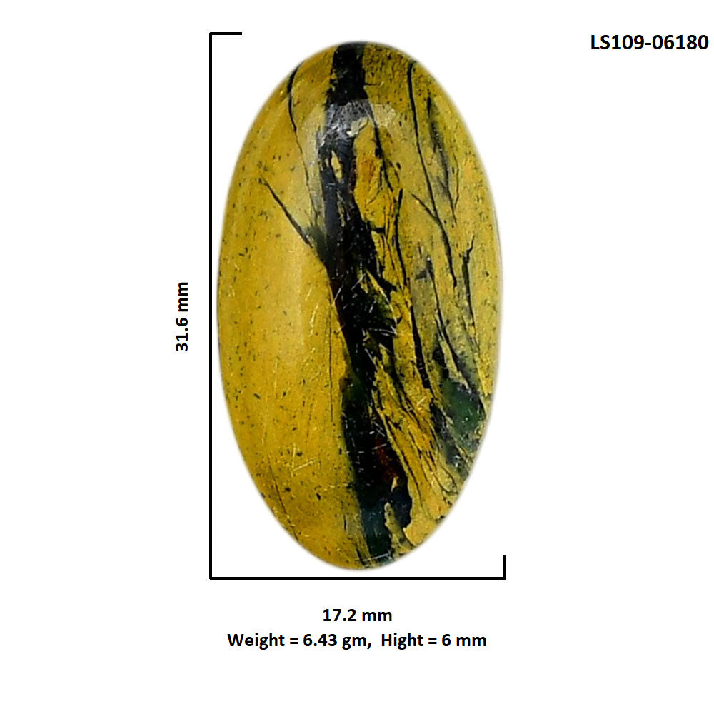 Mariposite 17.2x31.6x6 mm Oval Shape Polished Gemstone LS109-06180
