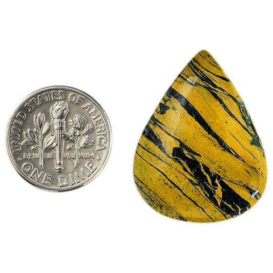 Mariposite 22.4x29x5 mm Pear Shape Polished Gemstone LS109-06184