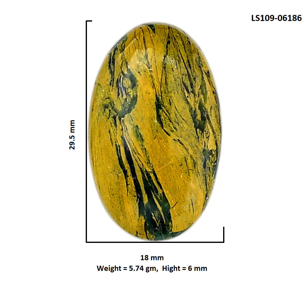 Mariposite 18x29.5x6 mm Oval Shape Polished Gemstone LS109-06186