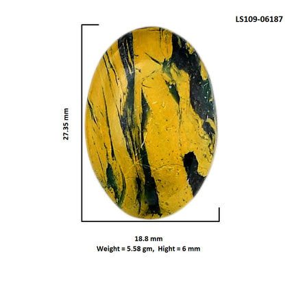 Mariposite 18.8x27.35x6 mm Oval Shape Polished Gemstone LS109-06187