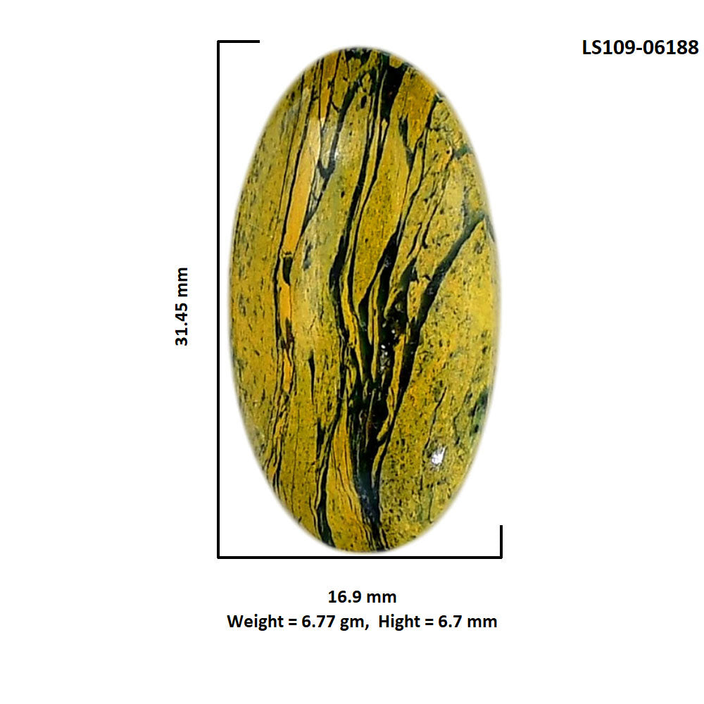 Mariposite 16.9x31.45x6.7 mm Oval Shape Polished Gemstone LS109-06188