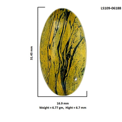 Mariposite 16.9x31.45x6.7 mm Oval Shape Polished Gemstone LS109-06188