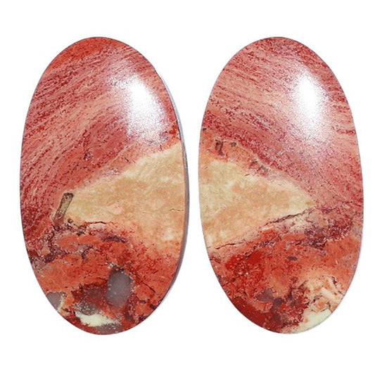 Snake Skin Jasper Pair 13.2x23.6x4 mm Oval Shape Polished Gemstone LS11-07262