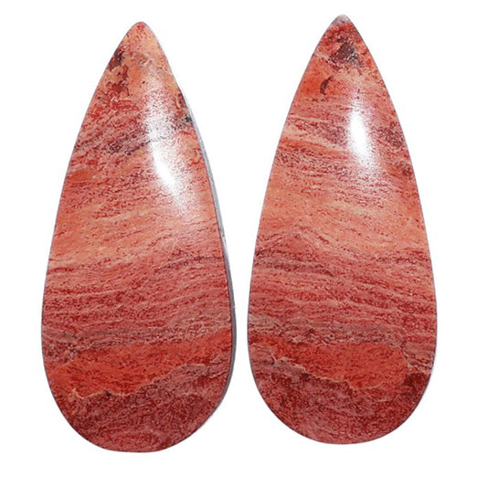 Snake Skin Jasper Pair 13.1x30x4.5 mm Pear Shape Polished Gemstone LS11-07267