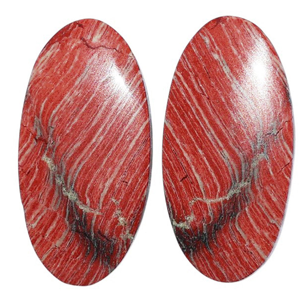 Snake Skin Jasper Pair 12.3x25x4 mm Oval Shape Polished Gemstone LS11-07269