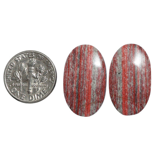 Snake Skin Jasper Pair 14x23.85x4.5 mm Oval Shape Polished Gemstone LS11-07271