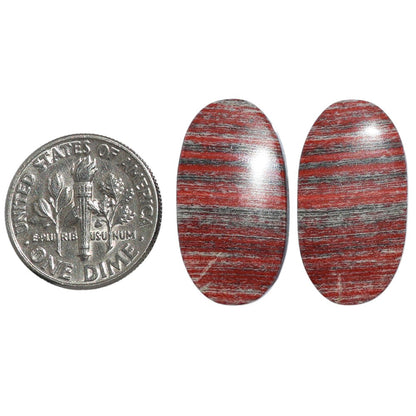Snake Skin Jasper Pair 12.4x23.2x4.5 mm Oval Shape Polished Gemstone LS11-07278