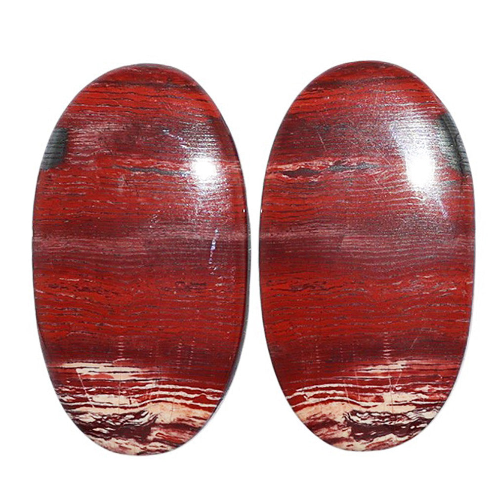 Snake Skin Jasper Pair 15x27x4.3 mm Oval Shape Polished Gemstone LS11-07279