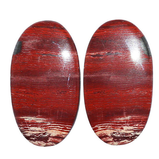 Snake Skin Jasper Pair 15x27x4.3 mm Oval Shape Polished Gemstone LS11-07279