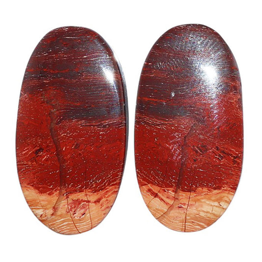 Snake Skin Jasper Pair 14.3x27.1x4.2 mm Oval Shape Polished Gemstone LS11-07280