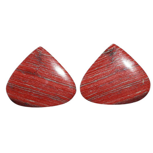 Snake Skin Jasper Pair 20.2x23.3x4 mm Heart Shape Polished Gemstone LS11-07282