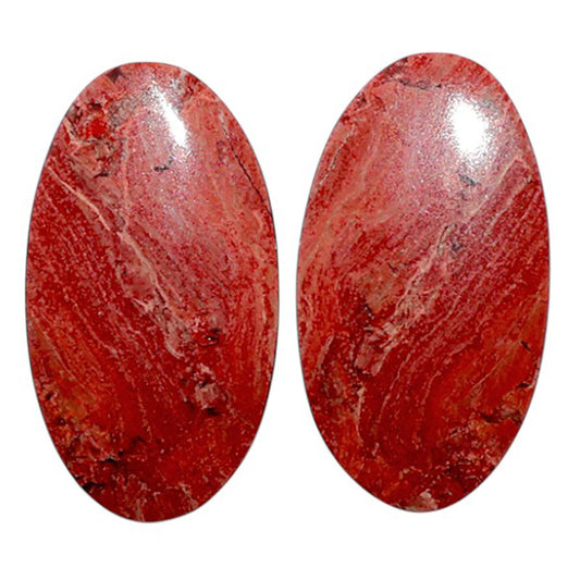 Snake Skin Jasper Pair 12.7x22.9x4 mm Oval Shape Polished Gemstone LS11-07806