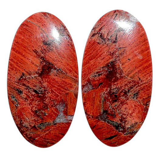 Snake Skin Jasper Pair 13x24.85x4 mm Oval Shape Polished Gemstone LS11-07809