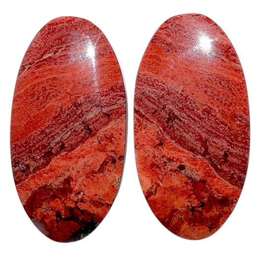 Snake Skin Jasper Pair 14x27.2x4.7 mm Oval Shape Polished Gemstone LS11-07811