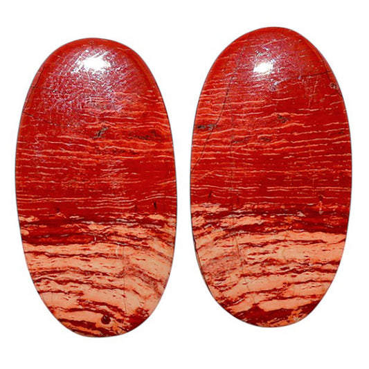 Snake Skin Jasper Pair 14.1x26.7x4.3 mm Oval Shape Polished Gemstone LS11-07816