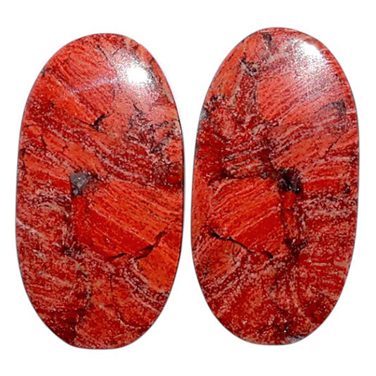 Snake Skin Jasper Pair 13.1x24.7x4.5 mm Oval Shape Polished Gemstone LS11-07820