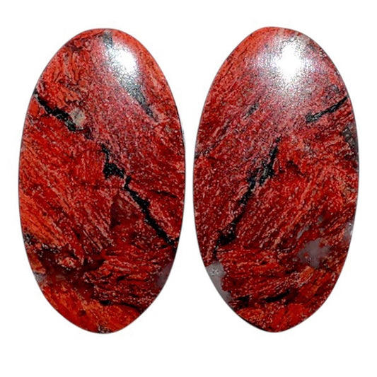 Snake Skin Jasper Pair 13.8x25.2x4 mm Oval Shape Polished Gemstone LS11-07824