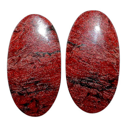 Snake Skin Jasper Pair 13.1x24.7x4.5 mm Oval Shape Polished Gemstone LS11-07825