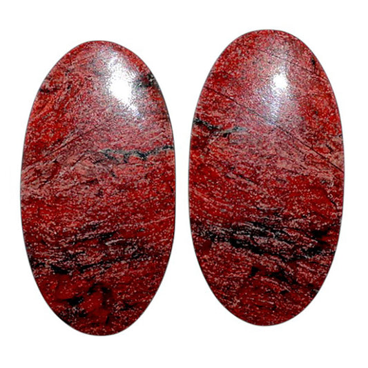 Snake Skin Jasper Pair 13.1x24.7x4.5 mm Oval Shape Polished Gemstone LS11-07825