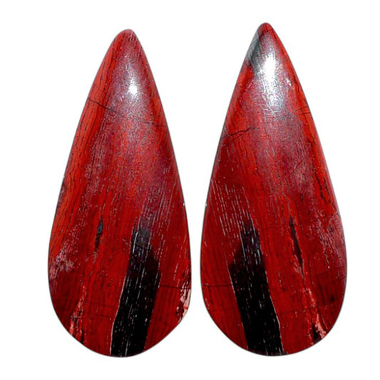 Snake Skin Jasper Pair 12.4x28.15x4.3 mm Pear Shape Polished Gemstone LS11-07828