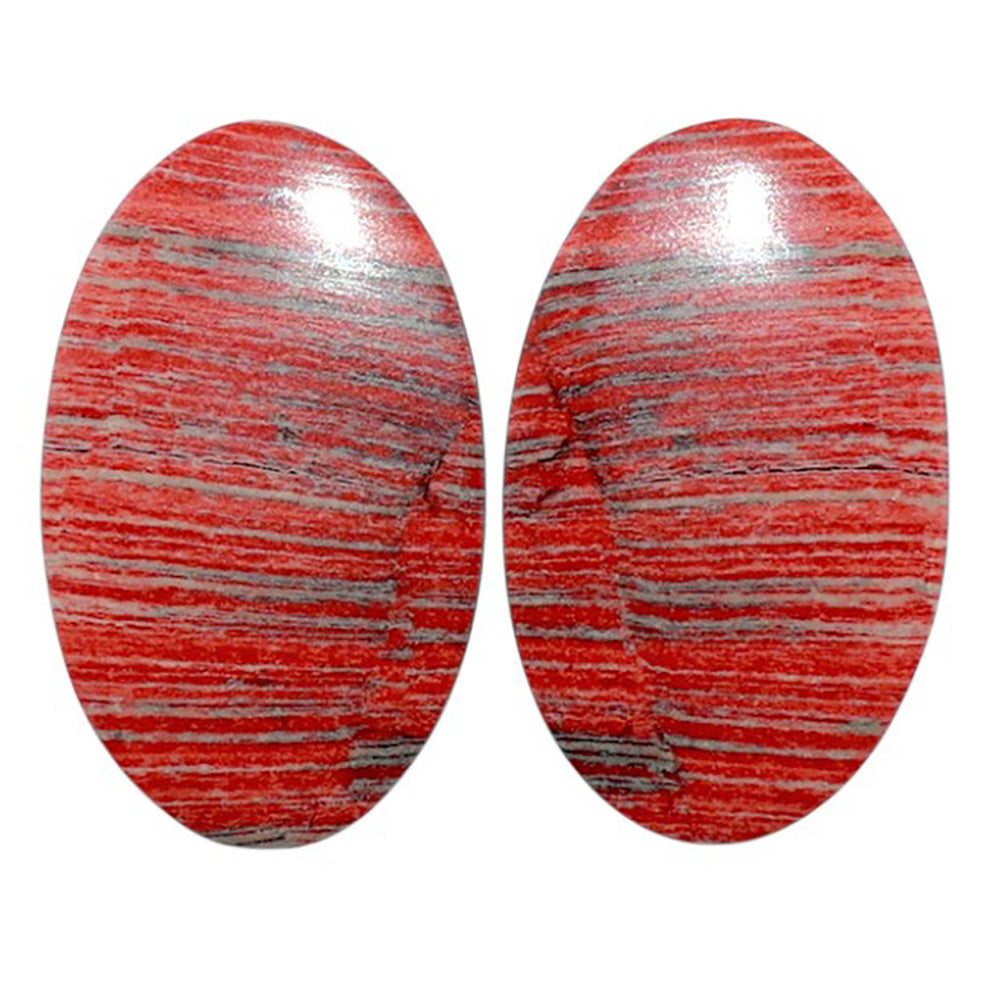 Snake Skin Jasper Pair 14.6x24x4 mm Oval Shape Polished Gemstone LS11-07829