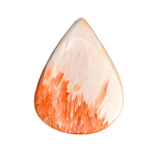 Orange Scolecite 22.2x28.65x6 mm Pear Shape Polished Gemstone LS110-06195