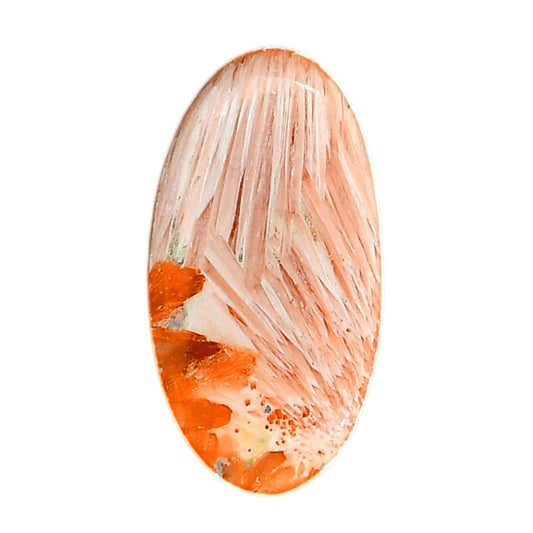 Orange Scolecite 18x33.9x5.5 mm Oval Shape Polished Gemstone LS110-06199