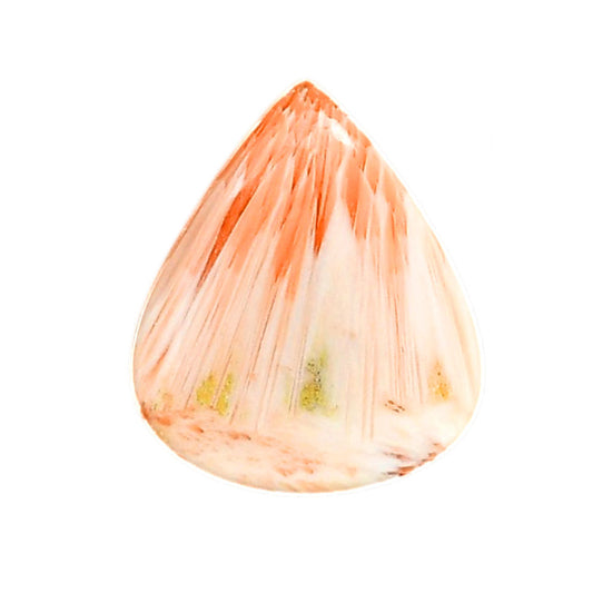 Orange Scolecite 21.85x25.7x4.7 mm Pear Shape Polished Gemstone LS110-06202