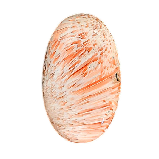Orange Scolecite 17.7x29.1x5.5 mm Oval Shape Polished Gemstone LS110-06204
