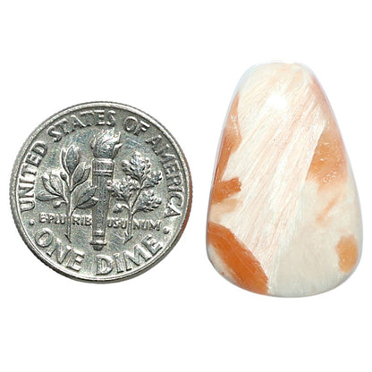Orange Scolecite 15.4x23x6.2 mm Fancy Shape Polished Gemstone LS110-07888
