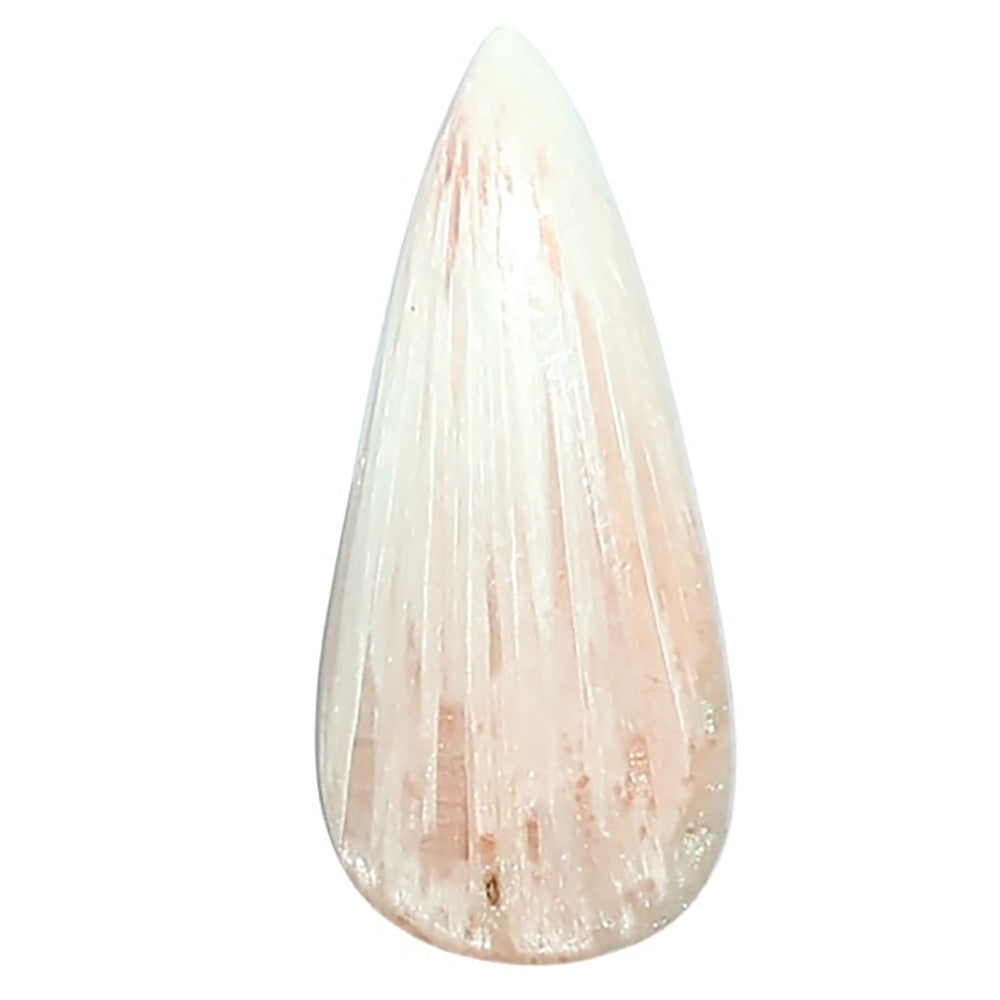 Orange Scolecite 11.5x25.5x4.5 mm Pear Shape Polished Gemstone LS110-07889