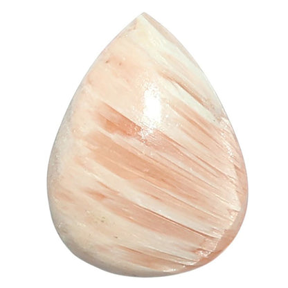 Orange Scolecite 15.5x20.6x5 mm Pear Shape Polished Gemstone LS110-07890