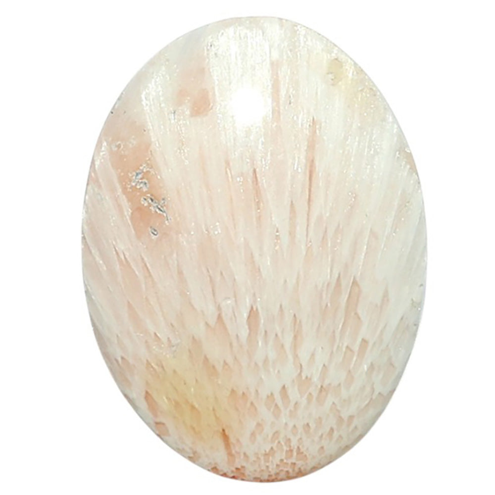 Orange Scolecite 19.8x26.6x5.4 mm Oval Shape Polished Gemstone LS110-07904
