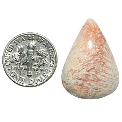 Orange Scolecite 18.6x26.3x5.7 mm Pear Shape Polished Gemstone LS110-07905