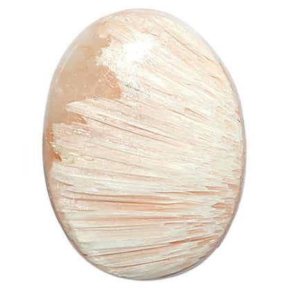 Orange Scolecite 19.6x26.35x4.5 mm Oval Shape Polished Gemstone LS110-07907