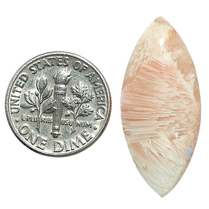Orange Scolecite 13.5x30.4x4.5 mm Marquise Shape Polished Gemstone LS110-07914