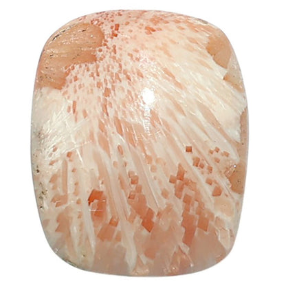 Orange Scolecite 17.2x21.2x6.3 mm Cushion Shape Polished Gemstone LS110-07915
