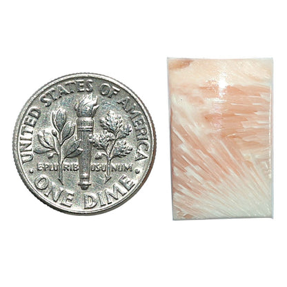Orange Scolecite 13x20.35x6 mm Baguette Shape Polished Gemstone LS110-07917