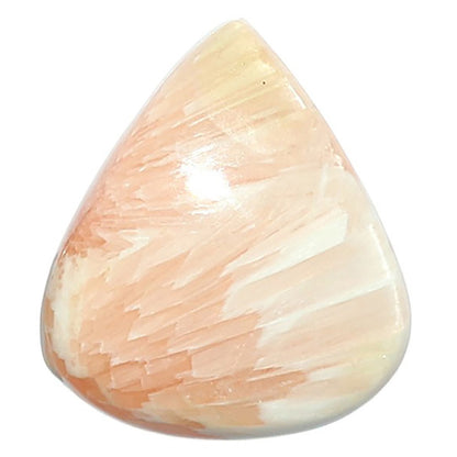 Orange Scolecite 19.9x22.85x6.5 mm Pear Shape Polished Gemstone LS110-07918