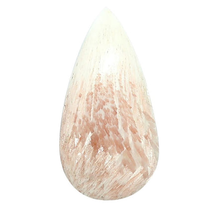 Orange Scolecite 15.9x30.85x4 mm Pear Shape Polished Gemstone LS110-07922