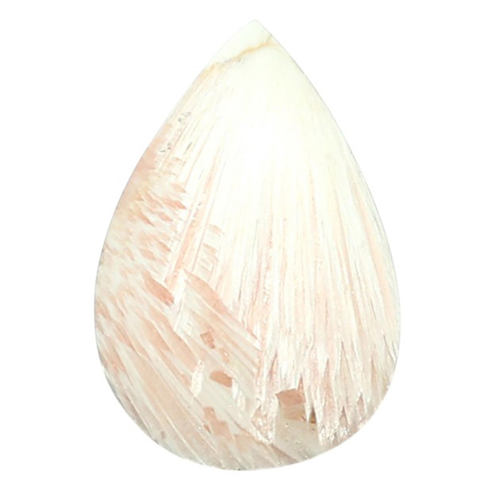 Orange Scolecite 16.4x24.3x4.8 mm Pear Shape Polished Gemstone LS110-07923