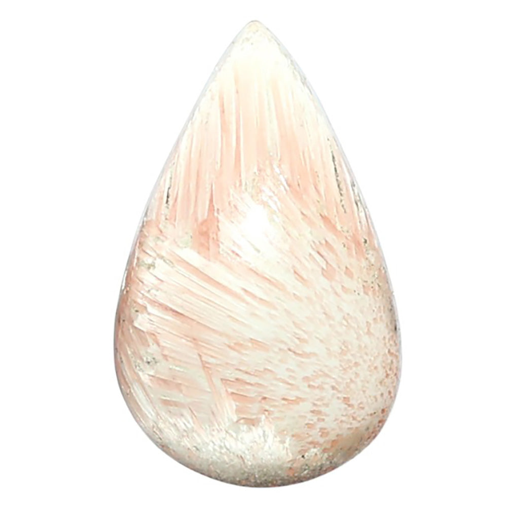 Orange Scolecite 16x26.15x5.7 mm Pear Shape Polished Gemstone LS110-07928