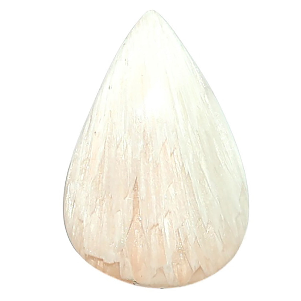 Orange Scolecite 16.3x24.55x4.5 mm Pear Shape Polished Gemstone LS110-07929