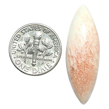 Orange Scolecite 11.5x33.7x5 mm Marquise Shape Polished Gemstone LS110-07930