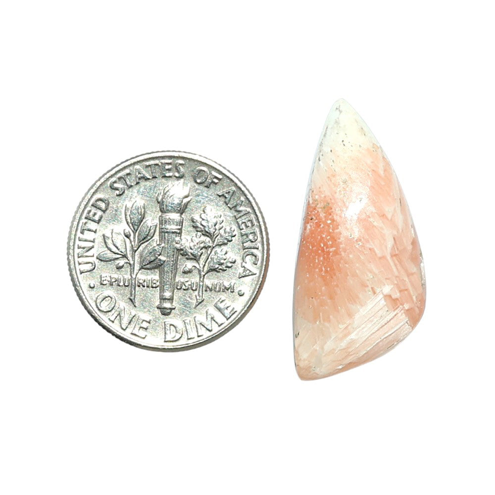 Orange Scolecite 11.8x25x5 mm Fancy Shape Polished Gemstone LS110-07931